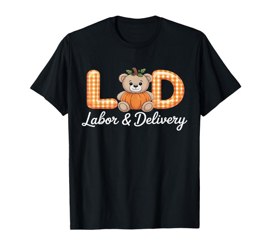 NICU Thanksgiving Labor and Delivery Fall LD Nurse Halloween T-Shirt