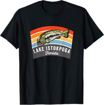 Lake Istokpoga Florida Largemouth Bass Fishing T-Shirt
