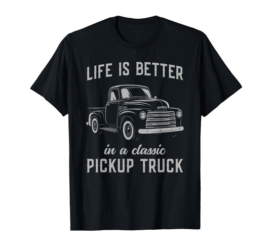 Classic Pickup Truck Guy Vintage T-Shirt