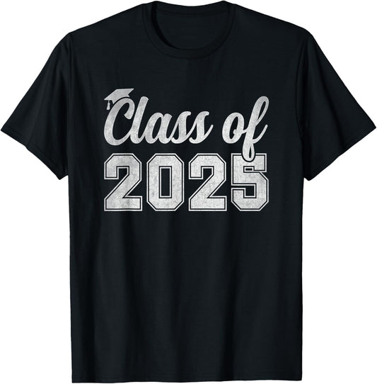 Senior 2025 Graduation Vintage School Spirit T-Shirt
