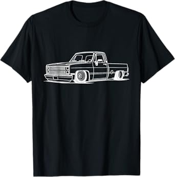 1987 Squarebody C10 Truck Silhouette Square Body Truck C10 T-Shirt
