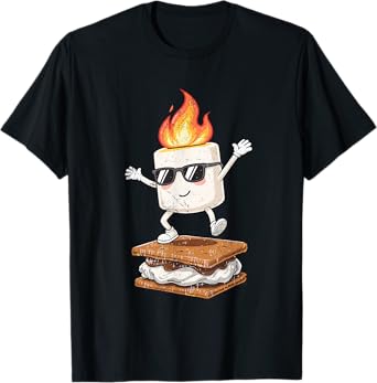 Camping Smore Marshmallow Chocolate Cute Dance Camper T-Shirt