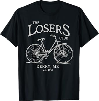 The Losers Club Horror Scary Movies Vintage Bike Halloween T-Shirt