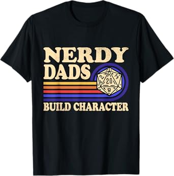 Nerdy Dad RPG Gaming D20 Tabletop Games Funny RPG Gamer T-Shirt