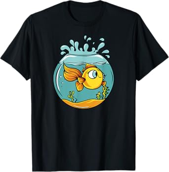 Cute Kawaii Fish Bowl Gifts for Women T-Shirt
