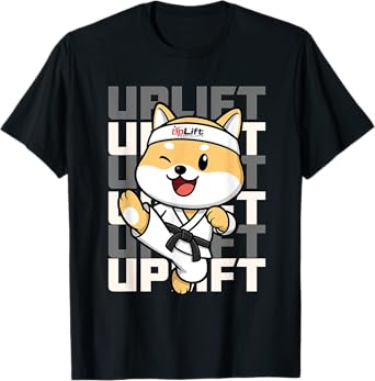 UpLift Martial Arts cute dog mascot cute funny T-Shirt