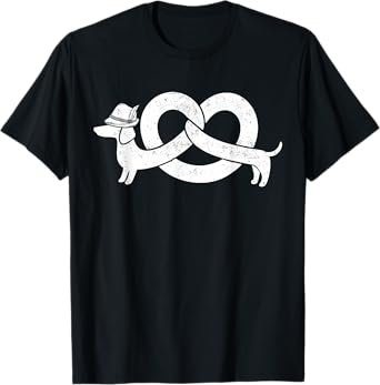 Dachshund Dog In Pretzel Shape Germany Festival Oktoberfest T-Shirt