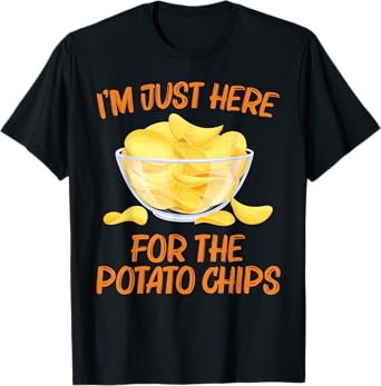 Cool Potato Chips Art For Men Women Kids Potato Chips Lover T-Shirt