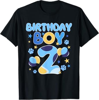 Birthday Boy 2nd Funny 2 Year Old Birthday Kids Decoration T-Shirt