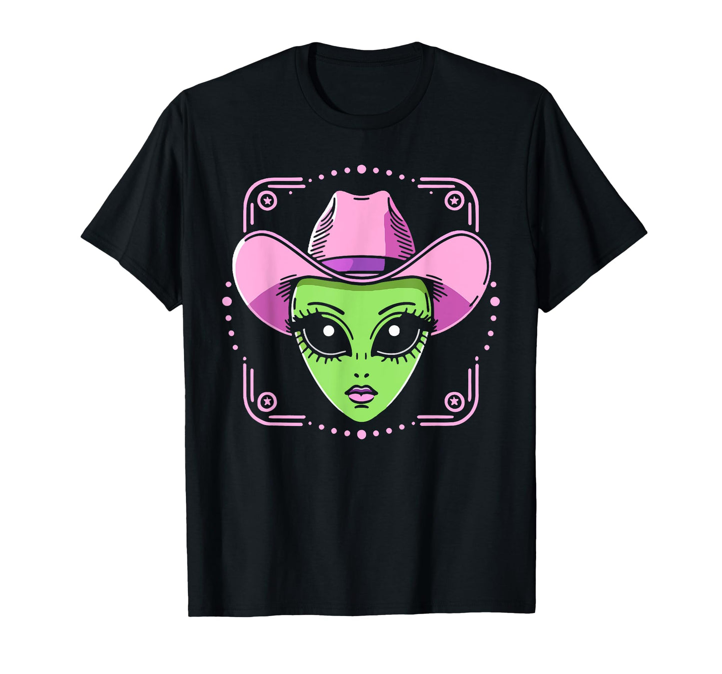 Alien Cowgirl Has Space Western UFO Howdy Rodeo Country T-Shirt