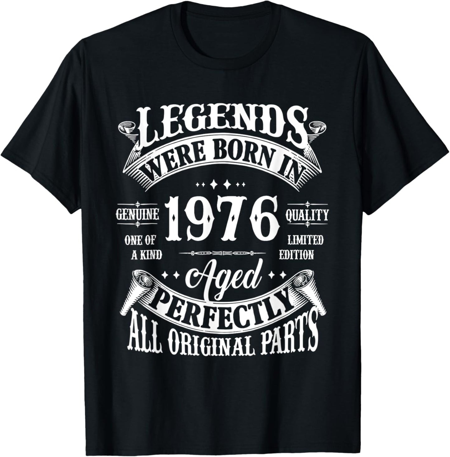 50th Birthday Shirt Vintage Born In 1976 50 Years Old B-day T-Shirt