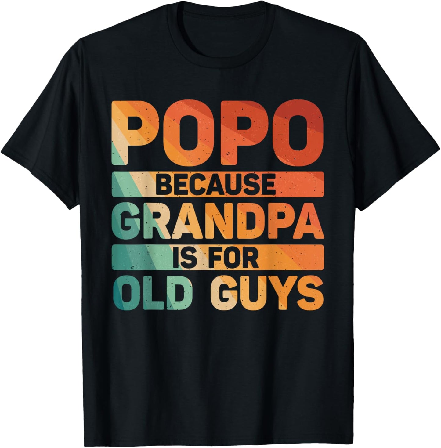 Popo Design For Grandpa From Grandkids Father's Day Popo T-Shirt