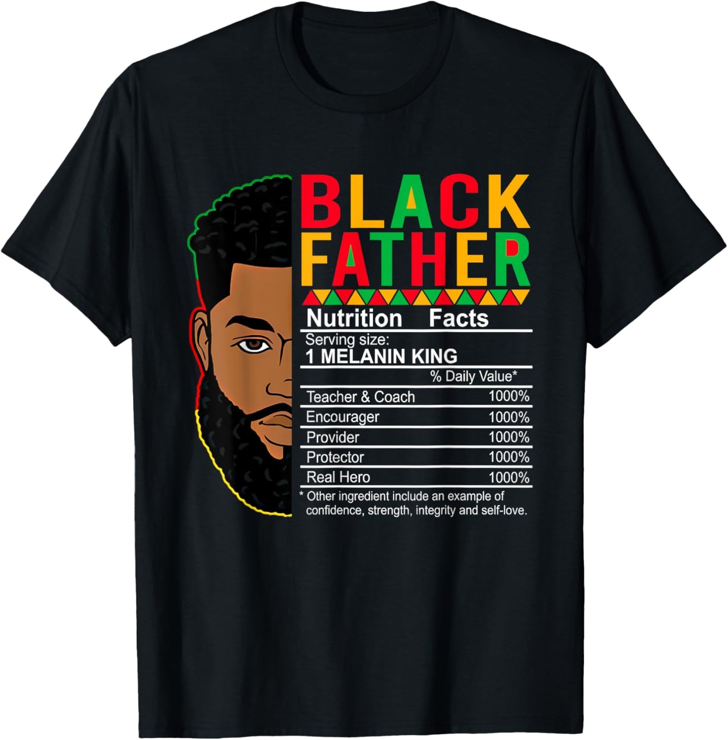 Proud African Dad Black Father Juneteenth Father's Day 2025 T-Shirt