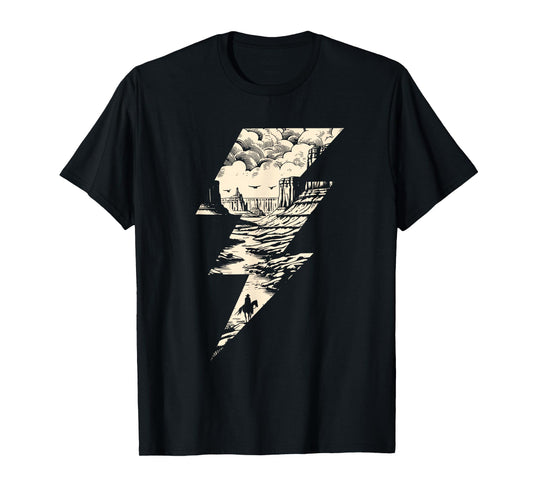 Wild West Lightning Bolt Vintage Western Country Cowboy T-Shirt