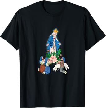 Our Lady of Fatima And The Little Shepherds T-Shirt