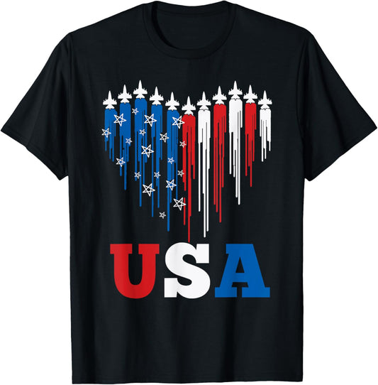 Usa Us Flag Patriotic Funny 4th Of July America T-shirt