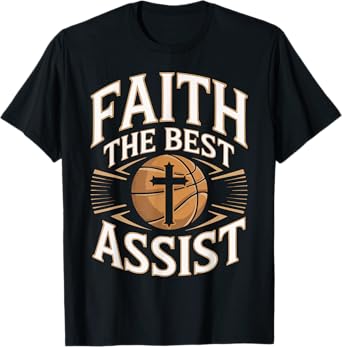 Christian Basketball Lover Religious Baller Jesus Christ T-Shirt