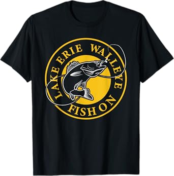 Lake Erie Walleye Tee Fish On T-Shirt