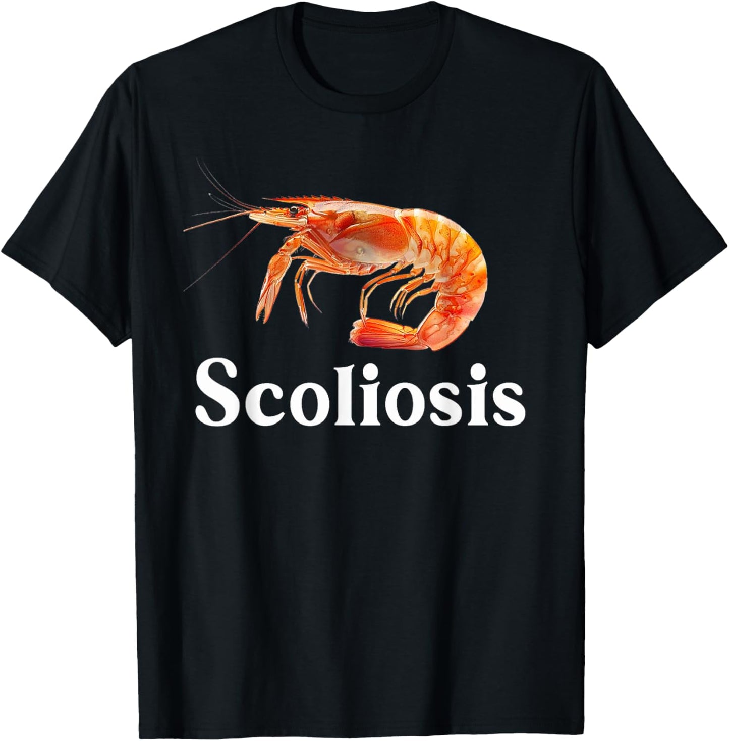 Cute Shrimp Scoliosis Vintage T-Shirt