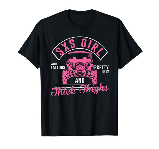 Sxs girl with tattoos pretty eyes and thick thighs T-Shirt