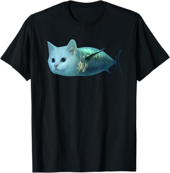 Funny cat fish Men Women Kids T-Shirt