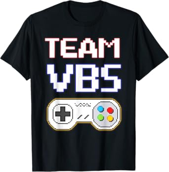 I Love VBS 2025 Team VBS Game Vacation Bible School Gamer T-Shirt
