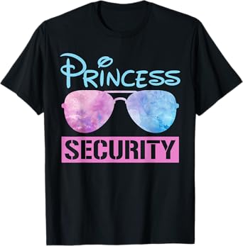 Halloween Dad Mom Daughter Adult Costume Princess Security T-Shirt