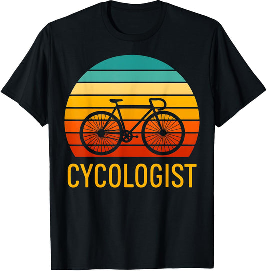 Vintage Cycologist Funny Bicycle Bike MTB Gift For Men Women T-Shirt