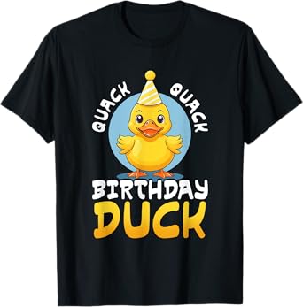 Quack Quack Birthday Duck Boys Girls Rubber Duck Lovers Kids T-Shirt