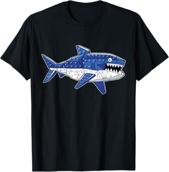 Shark Master Builder Block Building Brick Builder Funny T-Shirt
