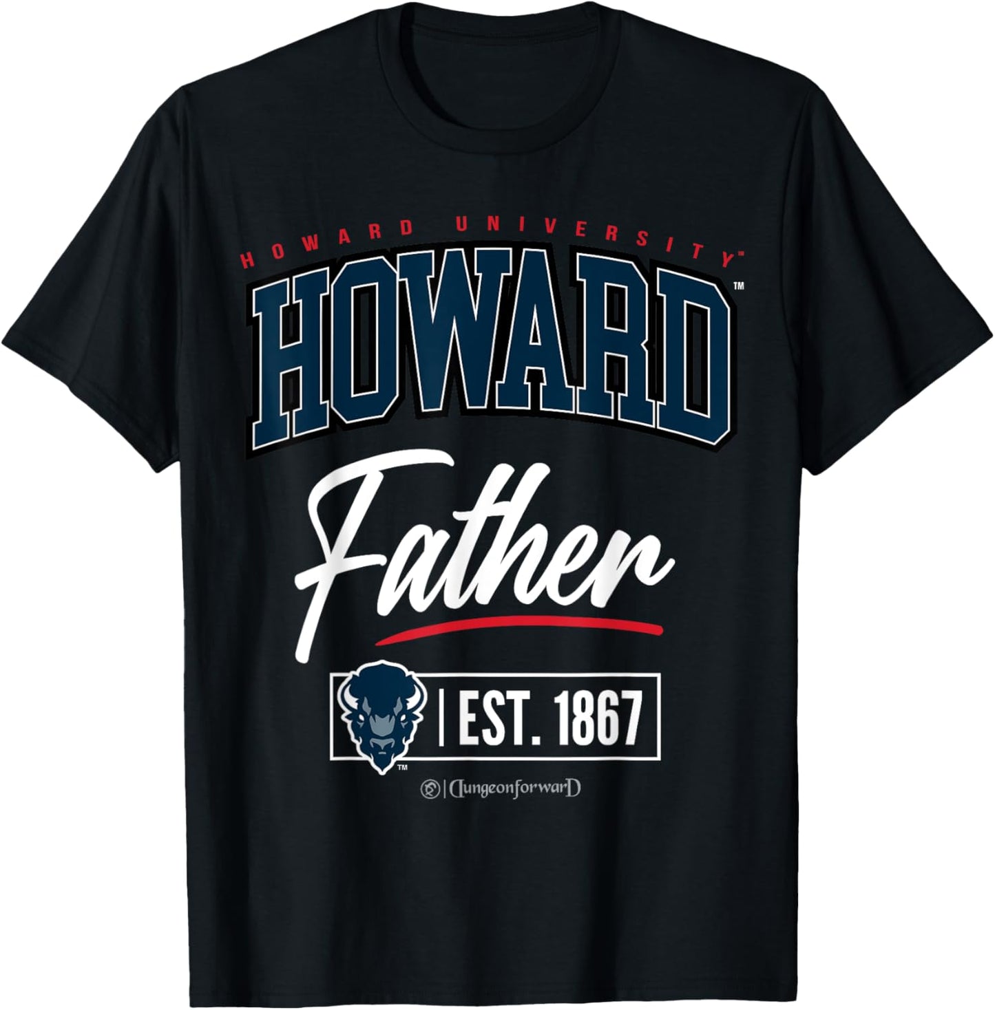 Howard University - HU HBCU Father T-Shirt