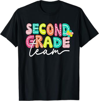 Second Grade Team Teacher Back To School 2nd Grade Squad T-Shirt