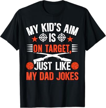 Dad Jokes Trap Shooting Dad Of A Trap Shooter Father T-Shirt