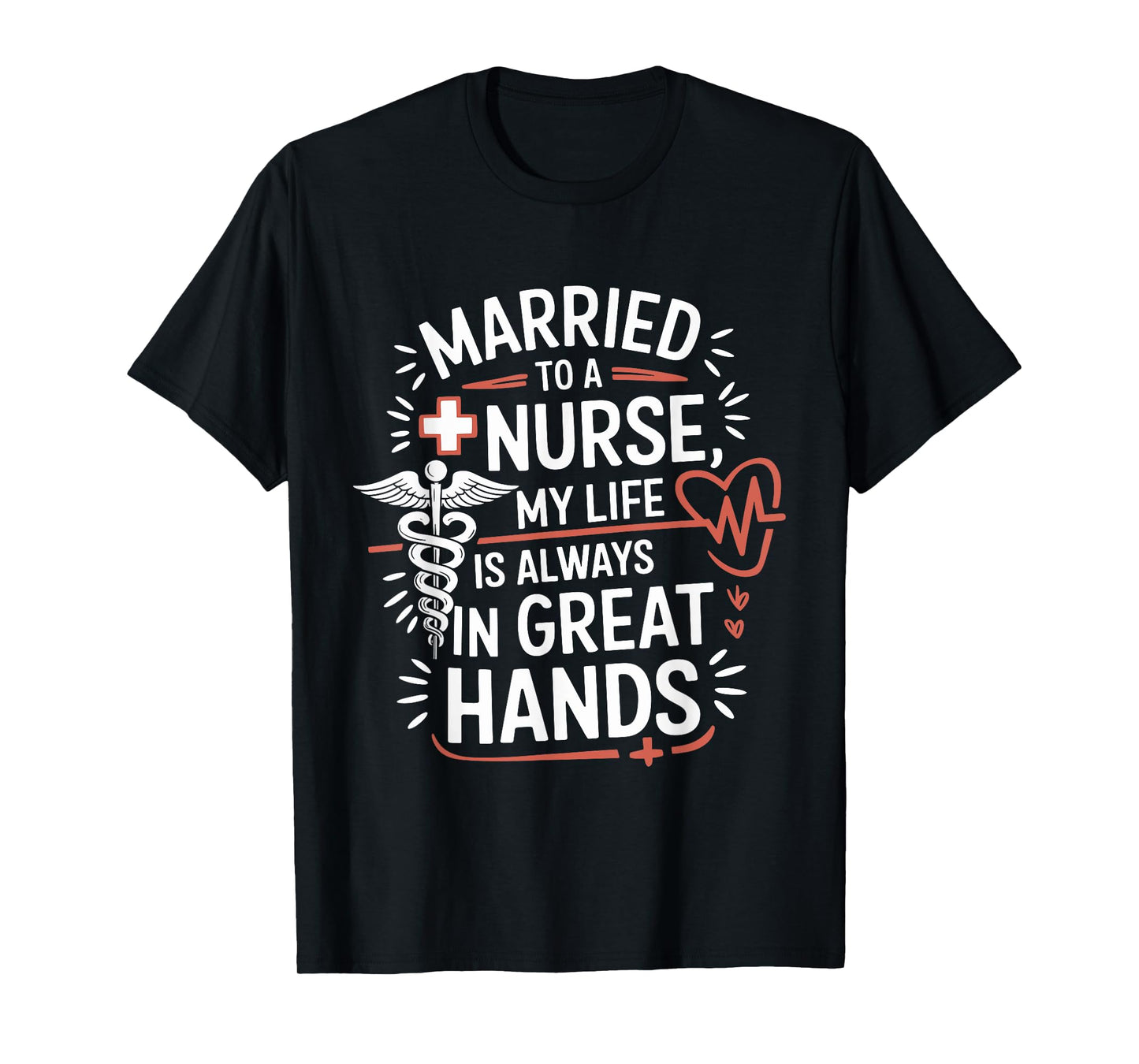 Nurse Wife and nursing husband design for nursing wife T-Shirt