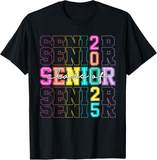 Class of 2025 Senior 2025 Graduation Funny Mens Womens Kids T-Shirt
