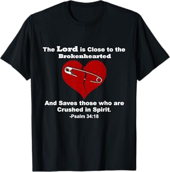 Jesus Lord Saves Brokenhearted Heart Broken Girl Women Boy T-Shirt