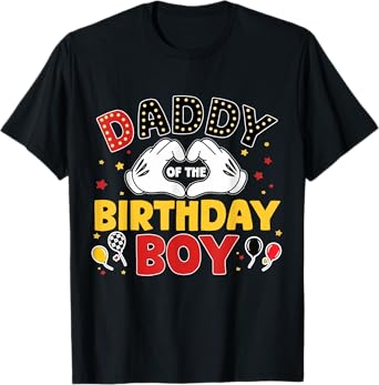 Funny Daddy Of The Birthday Boy Family Matching Party T-Shirt