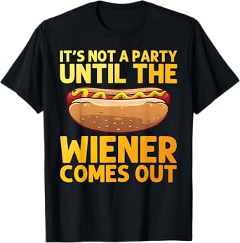 Funny Hot Dog Design for Men Women Hotdog Stand Gag Hot Dog T-Shirt