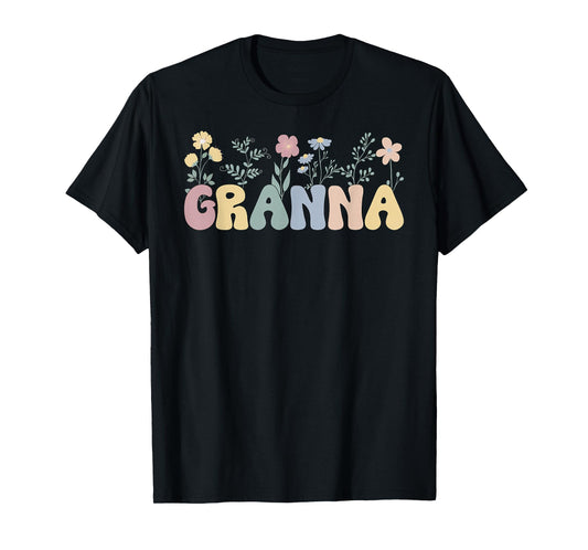 Granna Flowers Granna Grandmother Granna Grandma T-Shirt