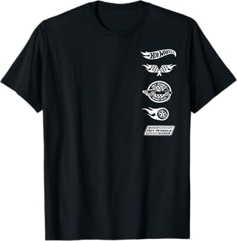 Hot Wheels - White Stacked Icon Logos Speed Club Racing Team T-Shirt