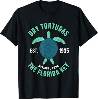 Dry Tortugas National Park Florida Keys Scuba Diving Turtle T-Shirt