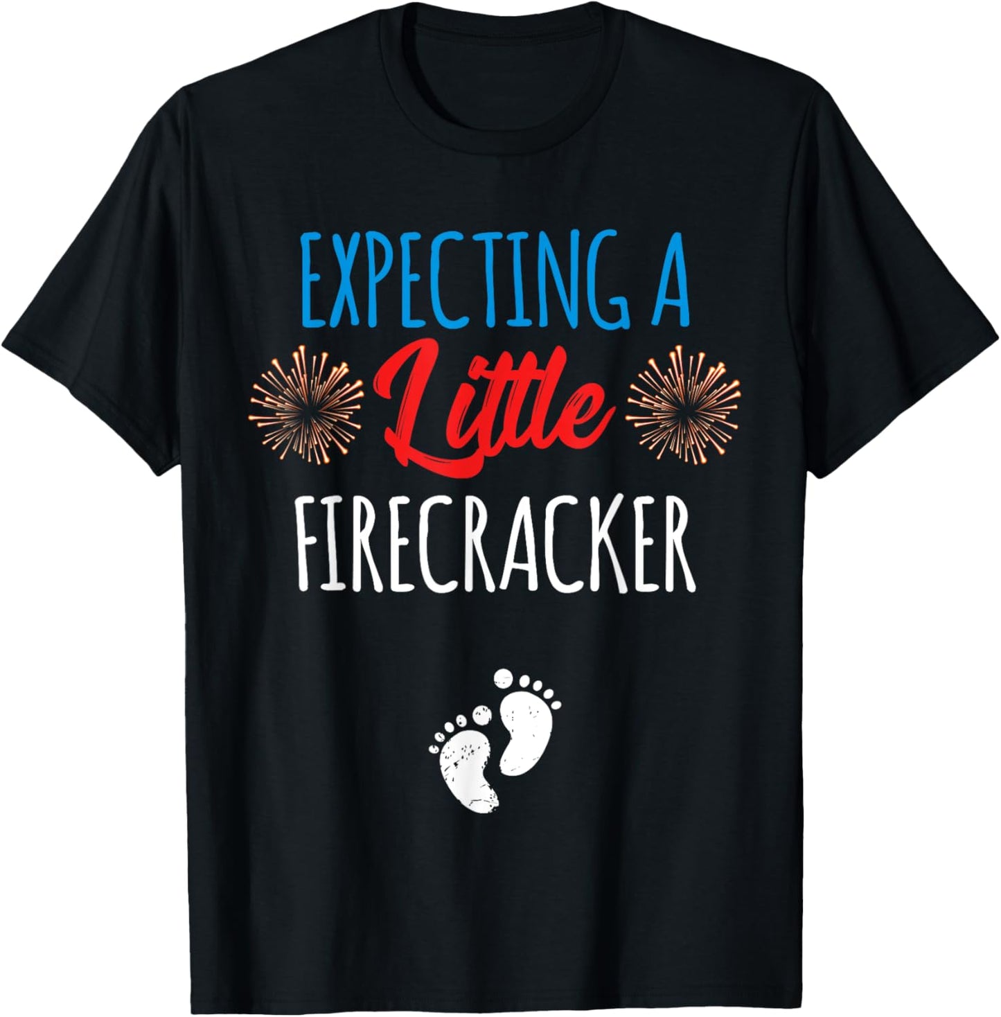 Expecting a Little Firecracker New Mom 4th of July Pregnancy T-Shirt