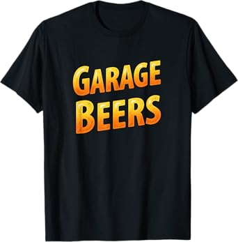 Retro Car Dad Garage Beers Fathers Day T-Shirt