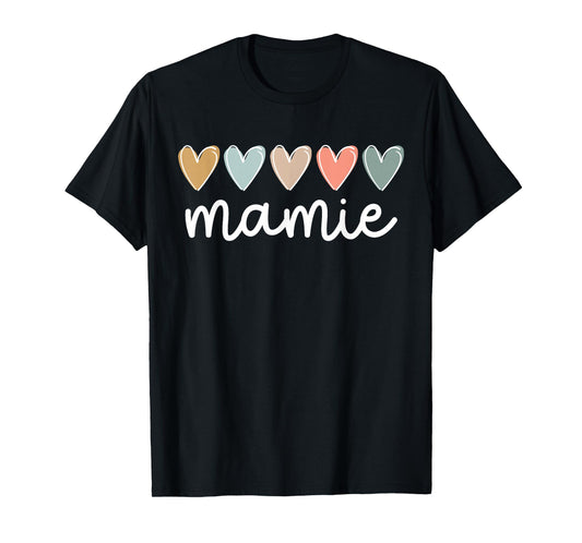 Mamie Hearts Mamie Grandma Mamie Grandmother T-Shirt