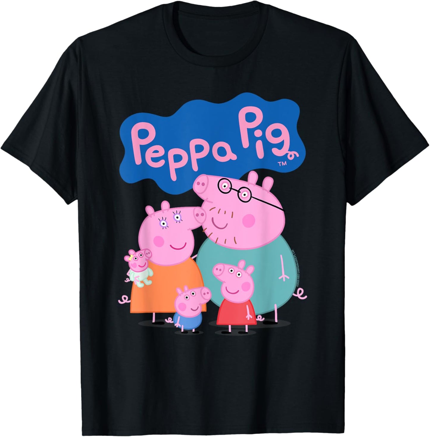 Peppa Pig 20th Anniversary Whole Family Portrait T-Shirt