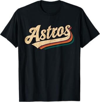 Vintage Astros Name Retro Style 70s 80s T-Shirt