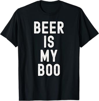 Beer is My Boo Halloween Lazy Costume Funny Last Minute T-Shirt