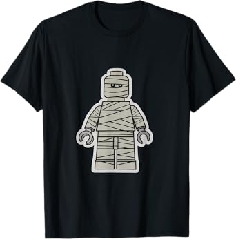 Halloween Building Brick Man - Mummy T-Shirt