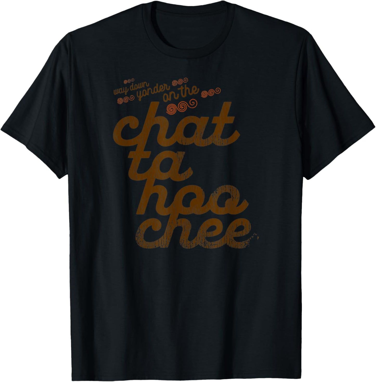 Retro Vintage Way D.O.W.N Yonder On The Chattahoochee T-Shirt