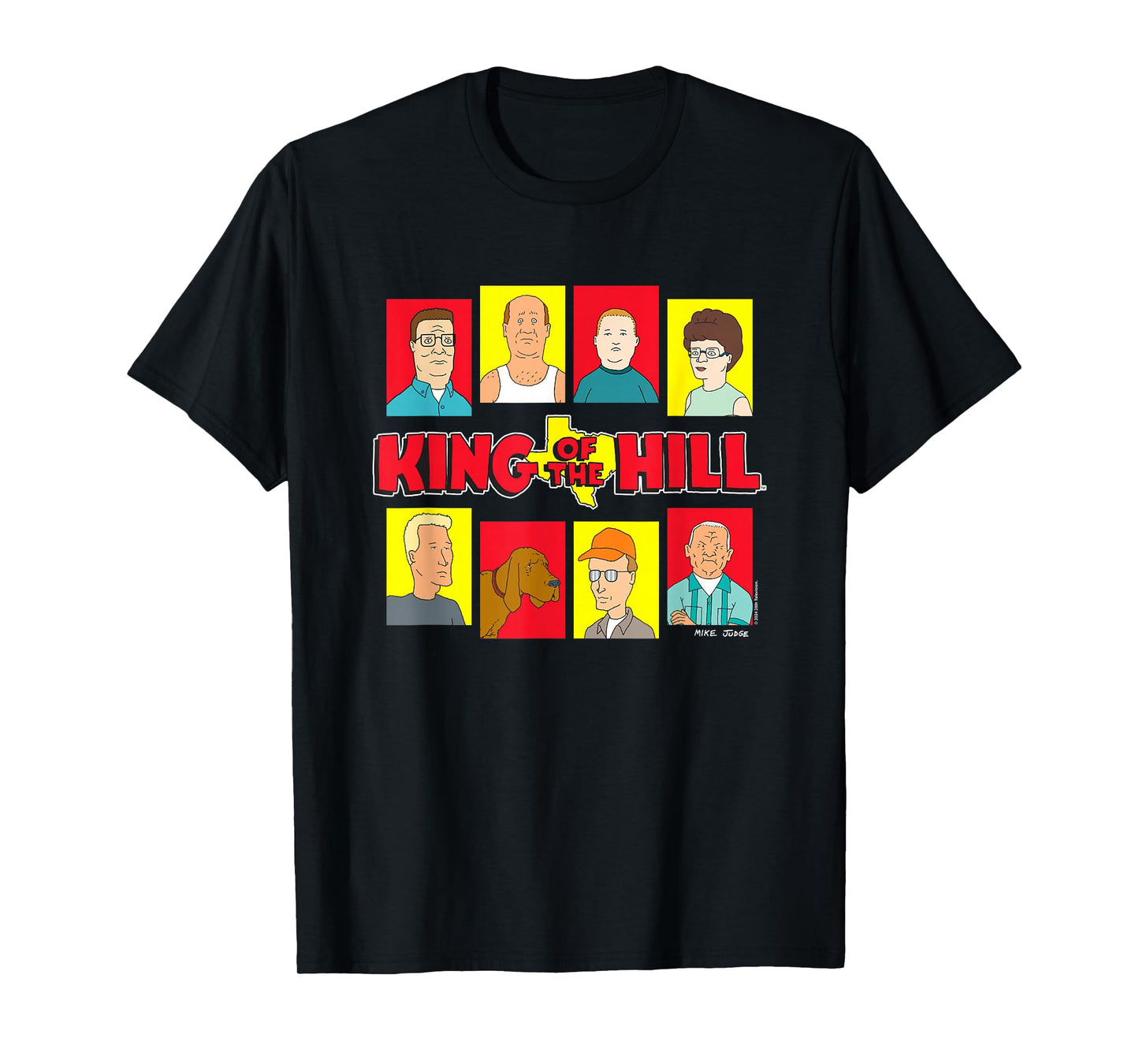 King Of The Hill Iconic Characters Group Shot Big Portraits T-Shirt